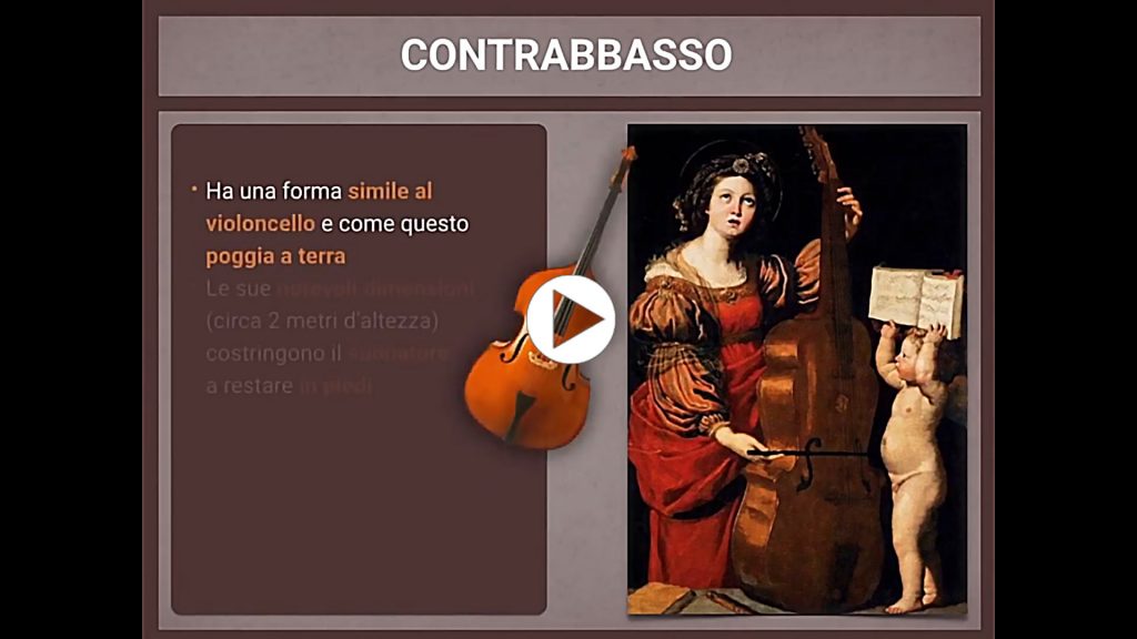 Strumenti musicali Cordofoni - il contrabbasso